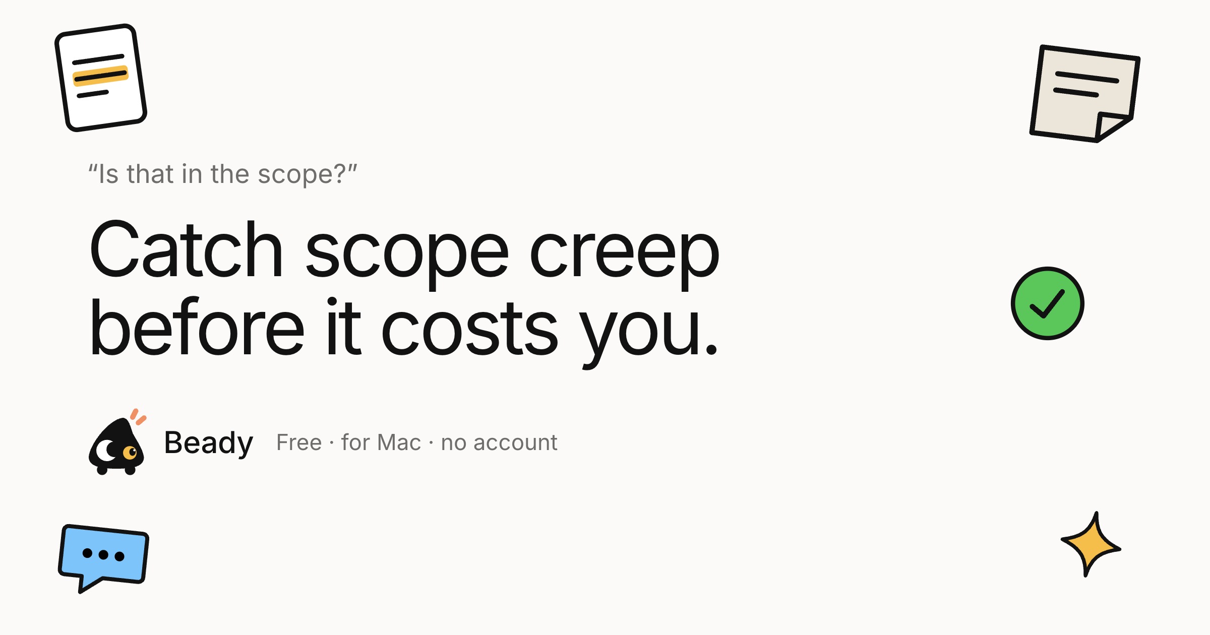 I built a free Mac app that tells freelancers when a client request is out of scope